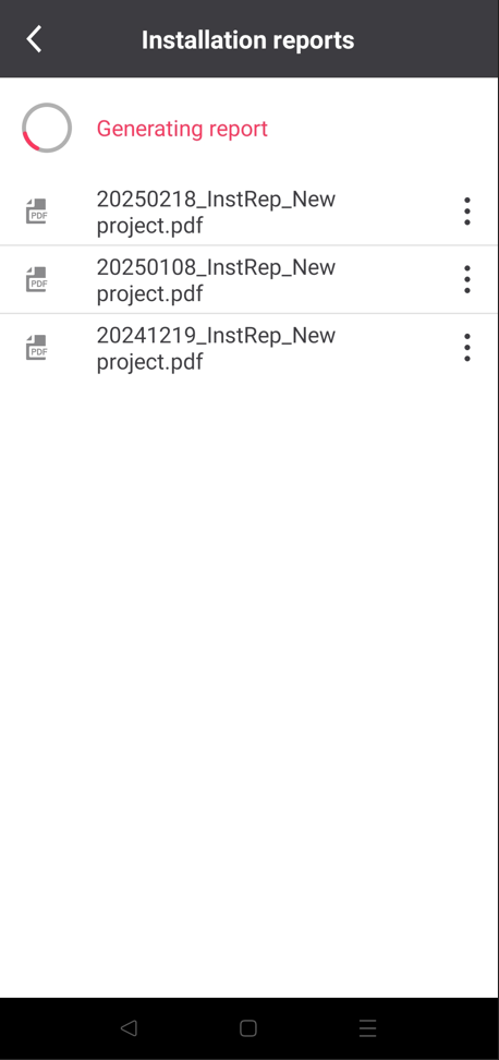 instal report app 2